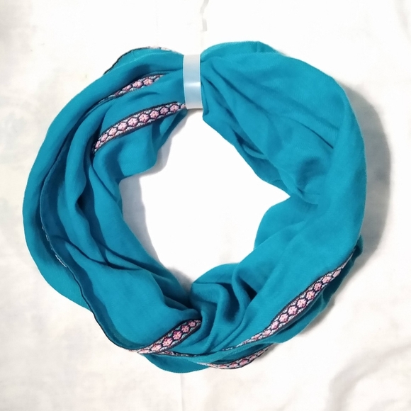 ABG Accessories Infinity Scarf/Wrap Blue Turquoise - Picture 2 of 2
